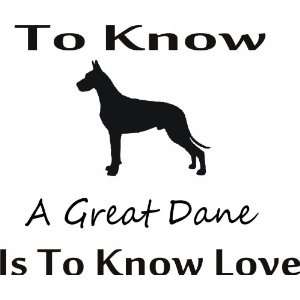  know great dane   Removeavle Vinyl Wall Decal   Selected Color Navy 