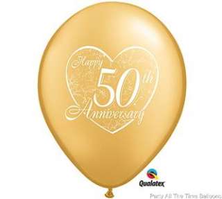 ANNIVERSARY LATEX BALLOONS~your choice~25TH 50TH  