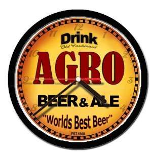 AGRO beer and ale wall clock: Everything Else