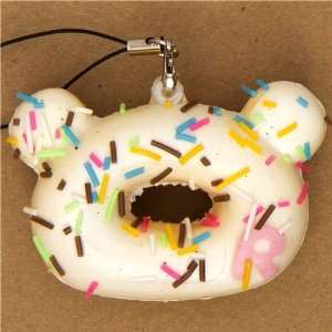    white Rilakkuma donut squishy cellphone charm Toys & Games
