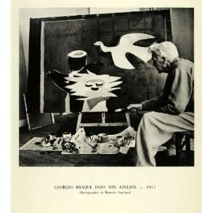  1956 Print French Fauvist Cubism Painter Georges Braque Artist 