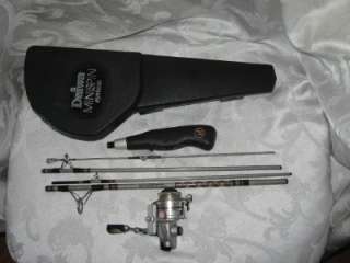 DAIWA MINISPIN FISHING SYSTEM WITH MS 59S SILVER ROD & REEL & PORTABLE 
