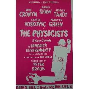  THE PHYSICISTS (ORIGINAL THEATRE WINDOW CARD)
