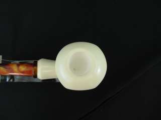 PEARL Tobaco Smoking Meerschaum Pipe Pfeife GIFT CASE+STAND+POUCH 