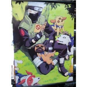 Naruto Kakashi with Ninja Dogs 60x90cm Wallscroll (Closeout Price)
