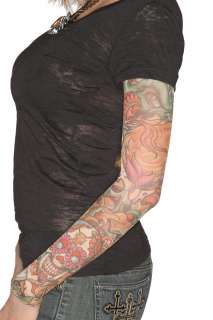 Wild Rose Black Tattoo Sleeve Shirt Sugar Skull Tattoo Sleeves  