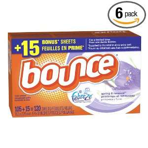 Bounce with Febreze Scent Spring & Renewal Sheets, 120 count Boxes 