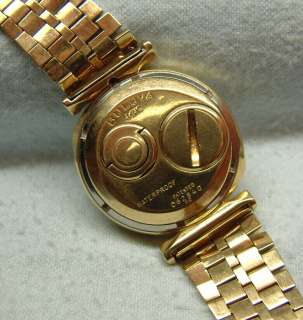 RARE 1960 Bulova 214 ACCUTRON 14K Gold Case AND 14K Bracelet BEST 