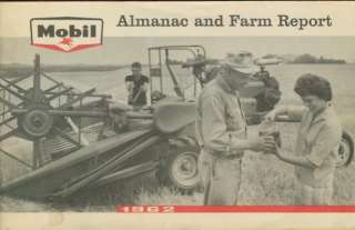 Socony Mobil Oil Company Almanac & Farm Report 1962  