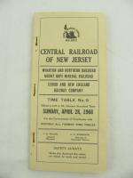 Central Railroad of New Jersey Employee Timetable 1968  