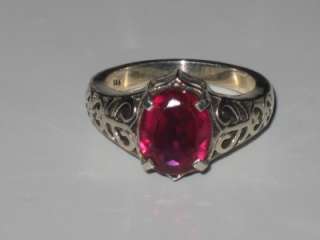 MAGIC~RUBY Ring 925~Wicca COVEN Witch Blessed~MOTIVATES SUCCESS WEALTH 