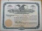   Firearms Manufacturing Stock Certificate Hartford CT Rare C8751  