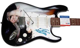 Lady Gaga Autographed Signed Custom Airbrush Guitar UACC RD COA  