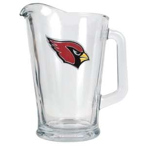 Arizona Cardinals NFL 60oz Glass Pitcher   Primary Logo:  