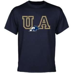    Akron Zips Wordmark Logo T Shirt   Navy Blue