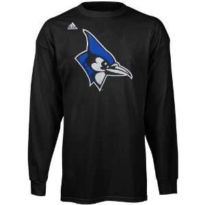 adidas Johns Hopkins Blue Jays Second Best Long Sleeve T Shirt   Black 