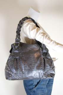 Fx Snakeskin Handbag Beautiful Classic Braided Satchel  