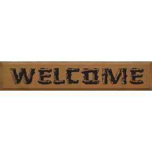  Welcome (Log Letters) Wooden Sign