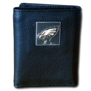 Philadelphia Eagles   NFL Trifold Leather / Nylon Wallet:  