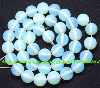 smooth White Opalite Round Gemstone Beads 15 2mm 4mm 6mm 8mm 10mm 