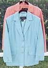   Blass Awesome Detail Fitted Jean Jacket Blazer Notched Collar Sz M L K