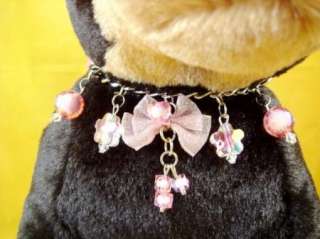 41P* Bling Glitter Cat/Dog Adjustable Collars (PINK) #S  