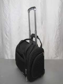 TRAVELON BLACK TRAVEL BAG ON WHEELS UNDER SEAT SIZE VERY NICE CARRY ON 