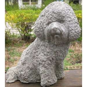  Bichon Frise Dog Statue 