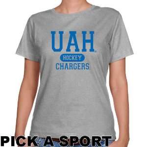  Alabama Huntsville (UAH) Chargers Ladies Ash Custom Sport 