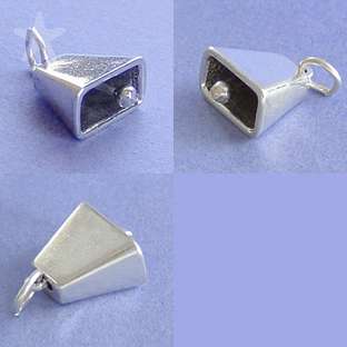 about velvet violet cow bell with moveable clapper charm pendant