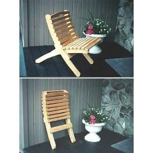  Two Piece Occasional chair, white cedar: Home & Kitchen