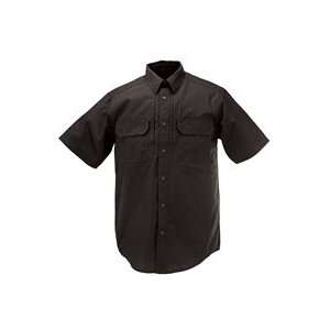  5.11 Tactical Pro Short Sleeve Shirt Black Large Teflon 
