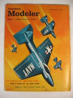1959 American Modeler Vintage Magazine Lil Blue Angel   Model Plane 