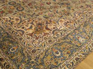 8x12 Handmade Carpet Rare Antique Persian Royal Kashan Wool Rug Circa 