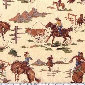   Wide Del Rio Rodeo Natural Fabric By The Yard: Arts, Crafts & Sewing