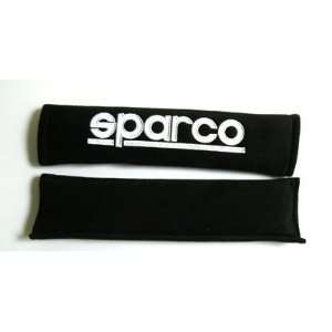 Sparco (2 Inch) Alcantara Memory Foam Black Color Seat Belt Shoulder 