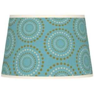  Blue Calliope Linen Giclee Tapered Lamp Shade 13x16x10.5 