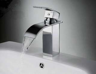  Bathroom Basin & Kitchen Sink Chrome Mix Tap Waterfall Faucet YS 8256k