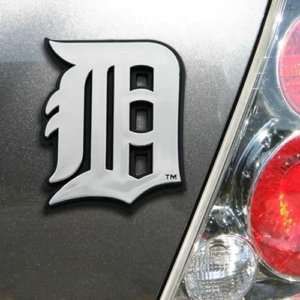 CHROME CAR/AUTO EMBLEM DETROIT TIGERS MLB BASEBALL  