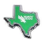 University of North Texas Shape NCAA Emblem metal Chrome auto decal 