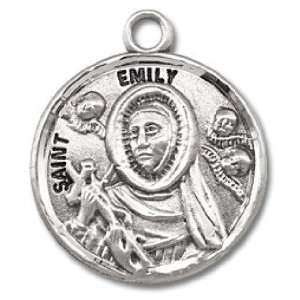  St. Emily   Sterling Silver Medal (18 Chain): Everything 