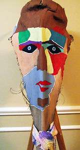 HAND CRAFTED PALM TREE FROND/ PALM FROND ART MASK  
