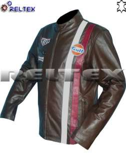 Steve McQueen LE MANS Grand Prix Vintage Leather Jacket  
