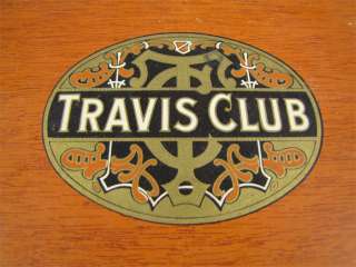 Vintage Travis Club Senators F Class Cigar Box Claro  