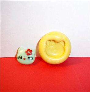 Kitty Cat Flexible Push Mold For Resin Or Clay   Candy Food Safe 
