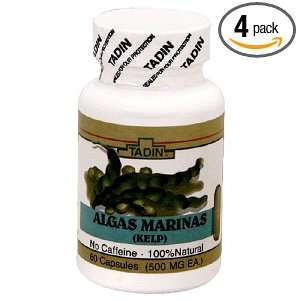 Tadin Tea, Algas Marinas (Kelp), 60 Capsules in 1.7 Ounce Bottle (Pack 