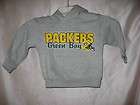 Green Bay Packers Grey NFL Toddler Pullover Hoody Hoodie Size 4T @