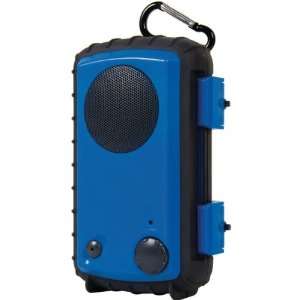   Waterproof Ipod/Iphone Case With Built In Speaker (Blue): MP3 Players