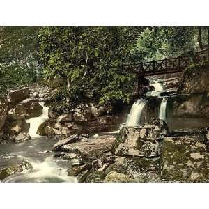   falls and upper bridge Lynton and Lynmouth England 24 X 18 Everything