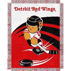  Detroit Red Wings Woven Baby Blanket 36 x 48: Sports 